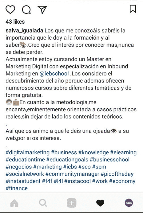 Opiniones de IEBS: Experiencia, Opiniones y Críticas de IEBS Opiniones de IEBS: Experiencia, Opiniones y Críticas de IEBS - opinión 4