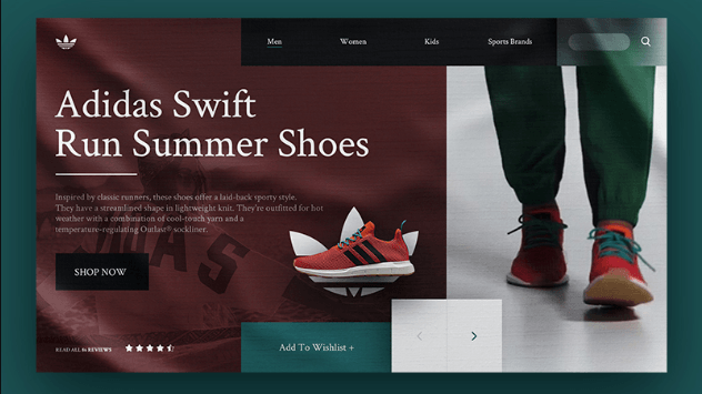 Landing Page ejemplo adidas Landing Page ejemplo adidas
