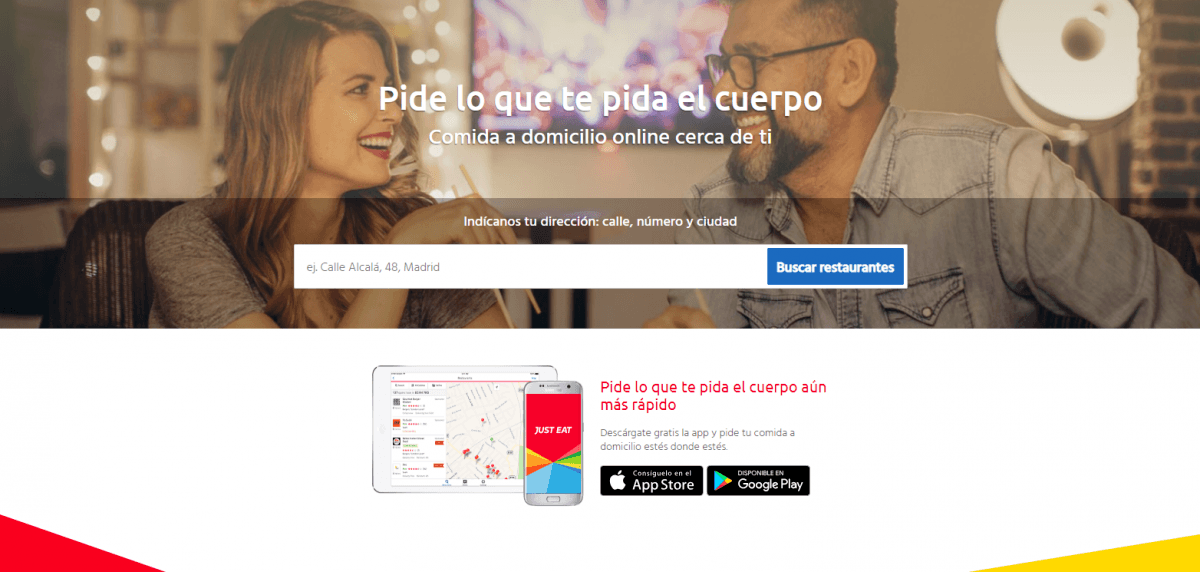 Landing Page ejemplo just eat Landing Page ejemplo just eat