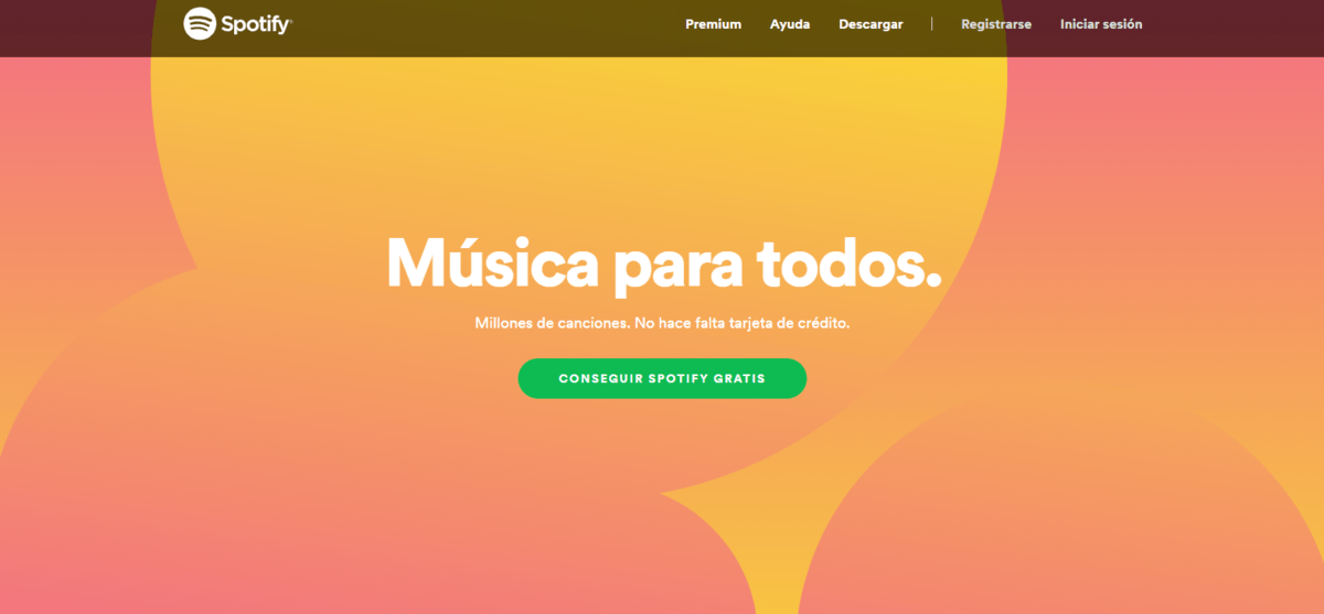 Landing Page ejemplo spotify Landing Page ejemplo spotify