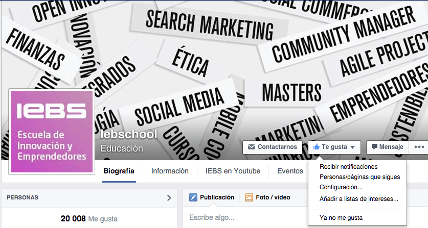 10 trucos para publicaciones en Facebook - IEBS CTA facebook