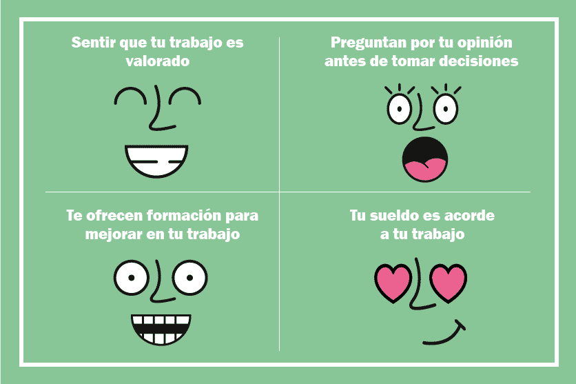 Desmotivación laboral: un problema para la empresa y el trabajador, ¿cómo superarla? - caras contentas min