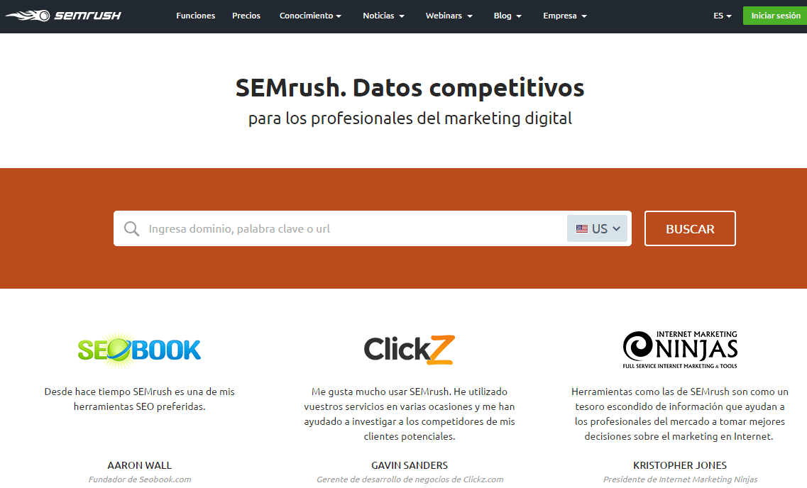Mejores Herramientas de Inbound Marketing Gratis y de pago - SemRush
