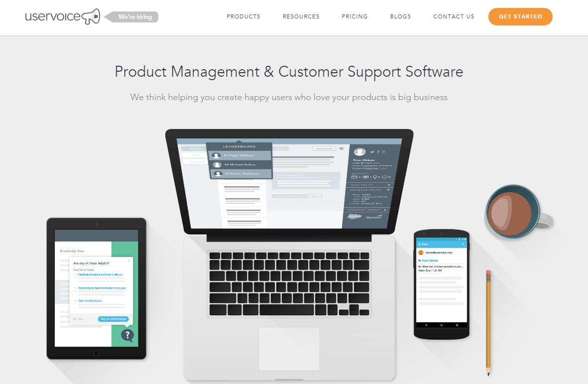 Mejores Herramientas de Inbound Marketing Gratis y de pago - uservoice