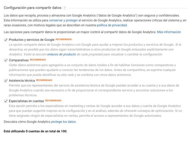 ¿Cómo dar de alta en Google Analytics una web? - configuración cuentas