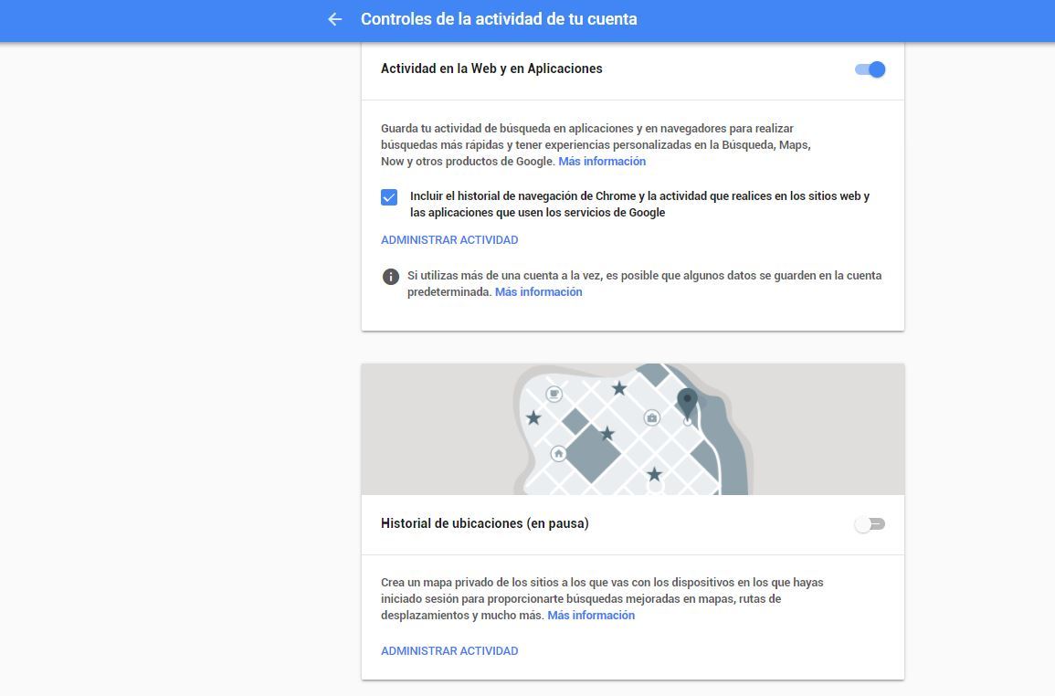 Todo lo que Google sabe de ti y cómo eliminarlo en sencillos pasos - control maps