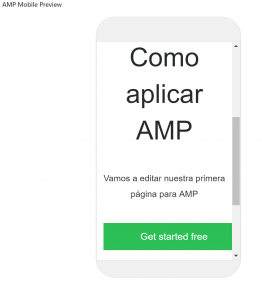 Cómo instalar, configurar e implementar AMP en Wordpress - ejemplo amp 262x300