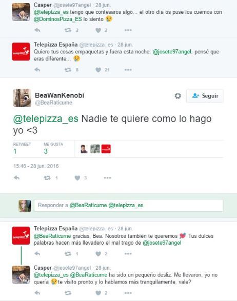 Las mejores y peores respuestas de un community manager - Respuesta Community Manager telepizza