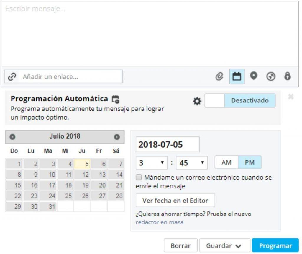 Los mejores trucos para aprovechar Hootsuite al máximo - programacion hootsuite 1024x860