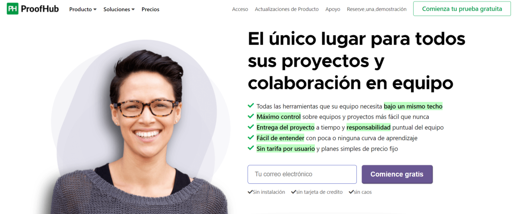 Las mejores herramientas para el Project Manager - proof hub 1024x426