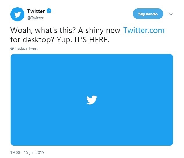 Todas las novedades del rediseño de Twitter en 2019 - novedad tw