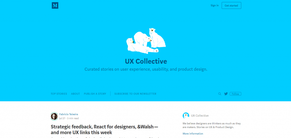 Los 10 mejores blogs de UX y UI que tienes que conocer - ux collective min 1024x485