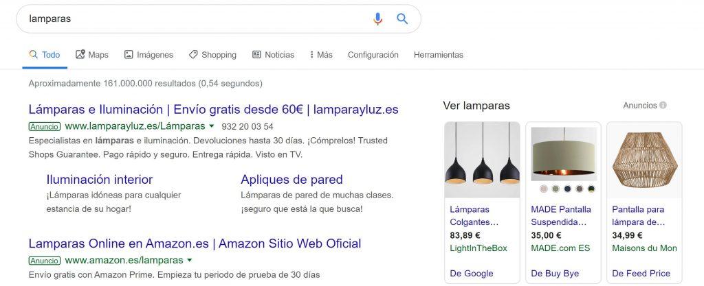 Cómo mejorar tus campañas con las novedades de Google Shopping Cómo mejorar tus campañas con las novedades de Google Shopping - lamparas 1024x417