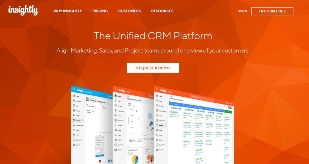 Descubre las mejores herramientas de software de CRM - Insightly logo 1024x543