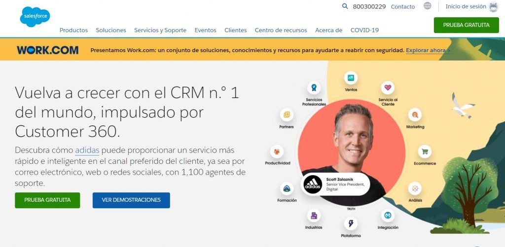 Descubre las mejores herramientas de software de CRM - work 1024x502