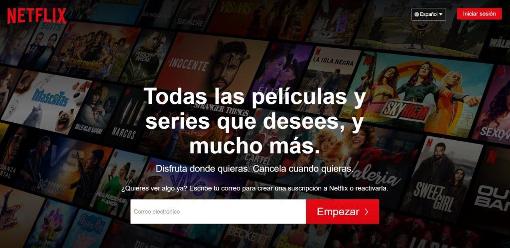 ¿Qué es ecommerce y cómo crear tu propio comercio electrónico? - netflix 1024x499