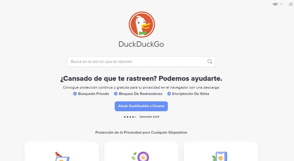 Buscadores de Internet: qué son y los más utilizados - duck duck 1024x560