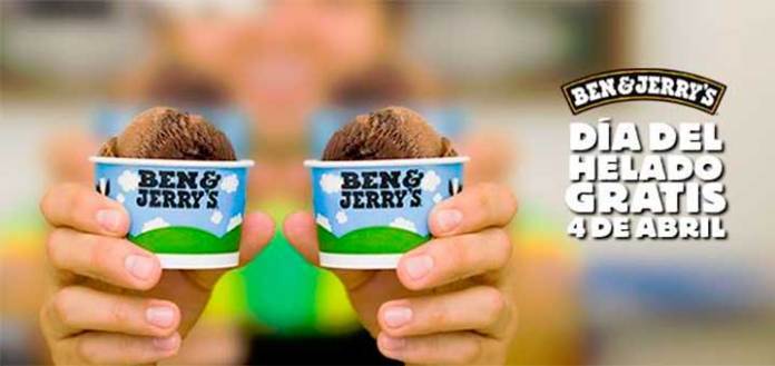 Marketing sensorial: cómo vender a través de los sentidos - Dia del helado gratis en ben jerrys
