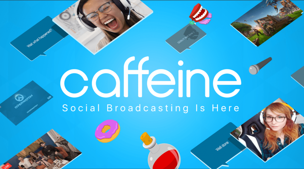 Descubre las nuevas redes sociales emergentes en la era del metaverso - Nuevas redes sociales Caffeine 1024x569