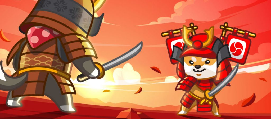 10 increíbles juegos NFT con los que ganar dinero - Juegos NFT Samurai Doge 1024x452