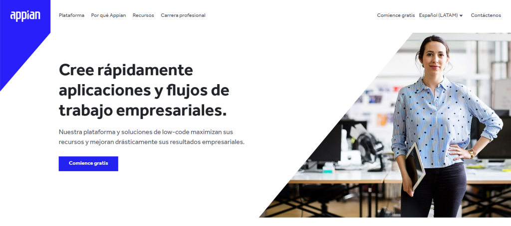 Las mejores plataformas low code para crear aplicaciones - appian 1024x454
