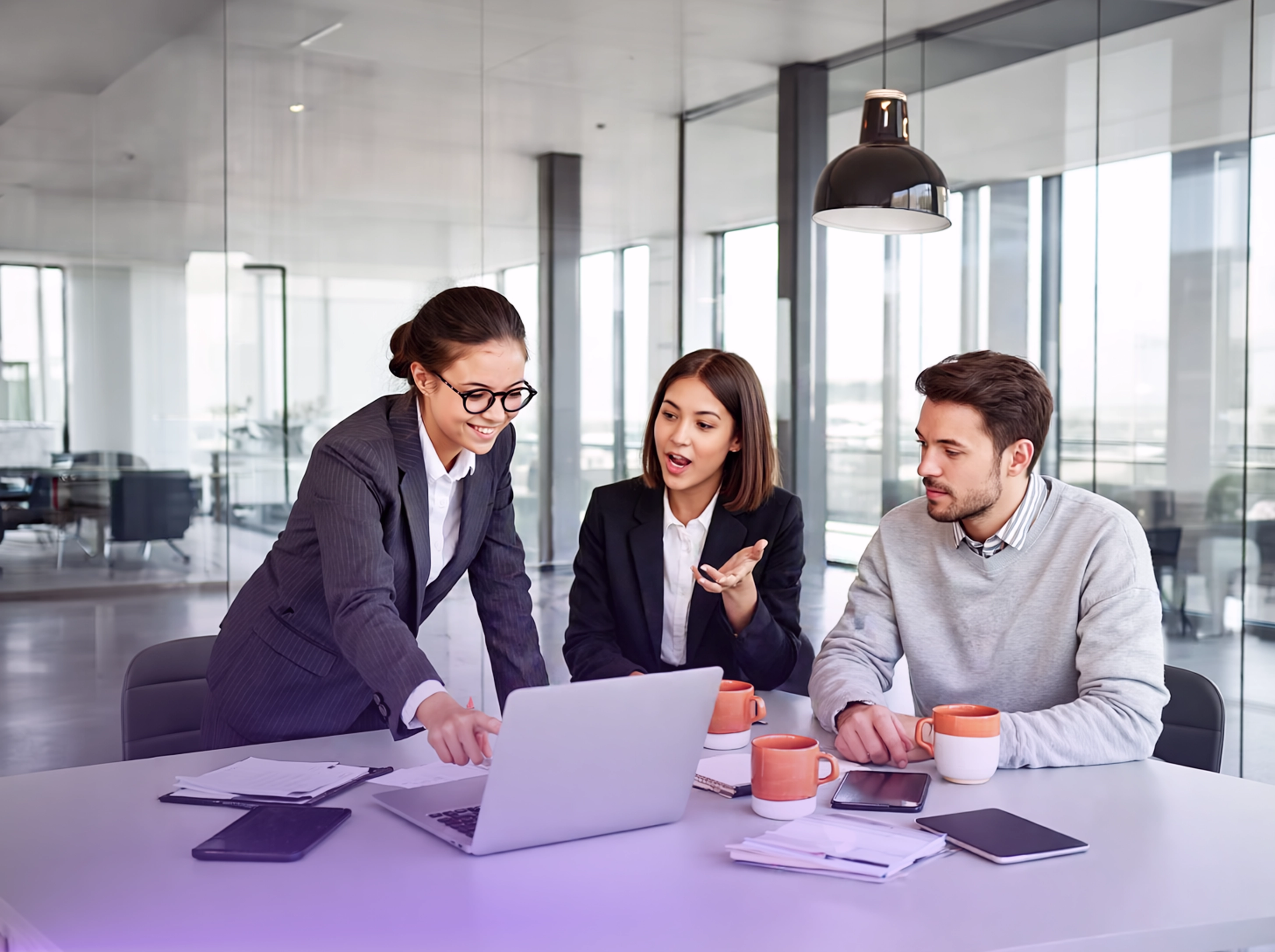 Alumnos en un entorno de aprendizaje