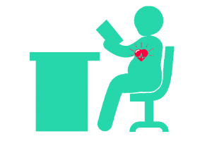 5 riesgos para tu salud que sufres en el trabajo y cómo combatirlos - heart 1 300x200