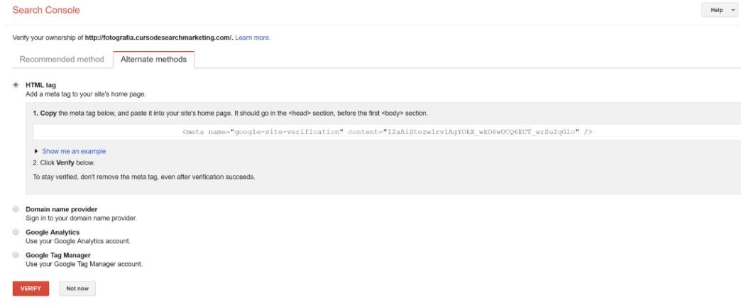 Verificación con HTML