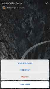 escoger qué queremos hacer con el vídeo colgado en IGTV escoger qué queremos hacer con el vídeo colgado en IGTV