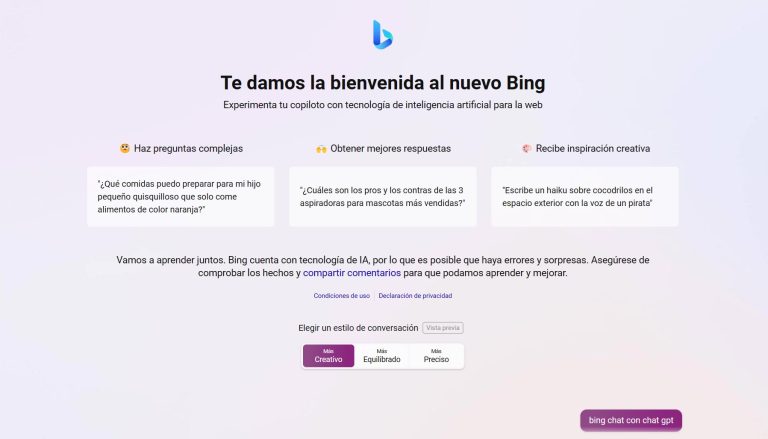 Bing Chat: ¿Qué es y cómo usar la versión de ChatGPT de Microsoft?