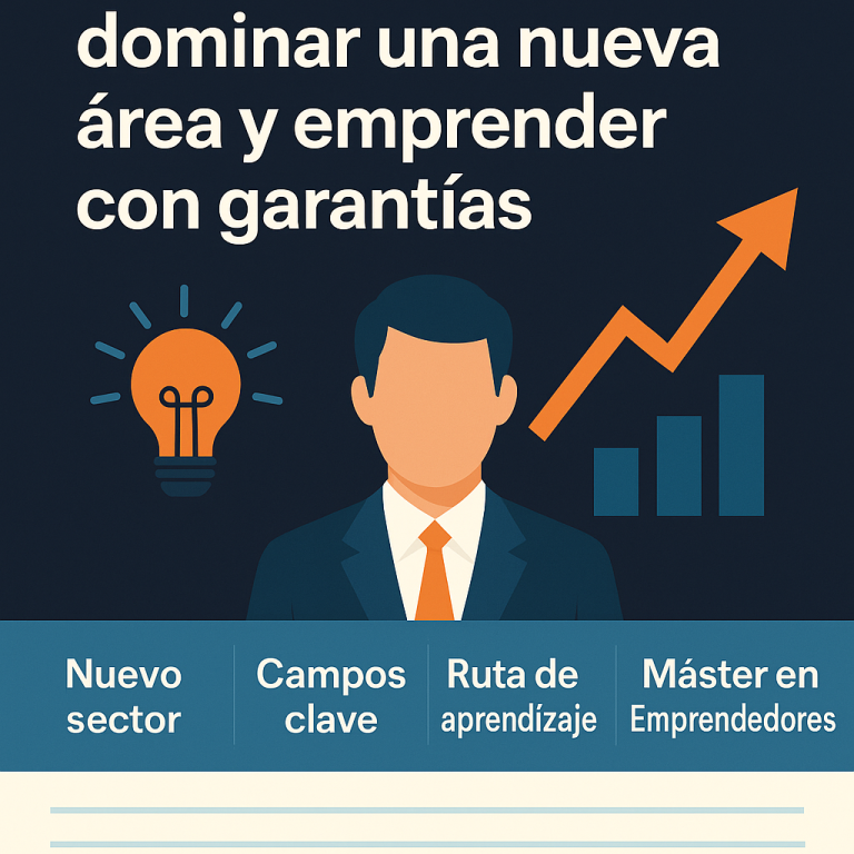 ¿Qué estudiar para dominar una nueva área y emprender con garantías? ¿Qué estudiar para dominar una nueva área y emprender con garantías?