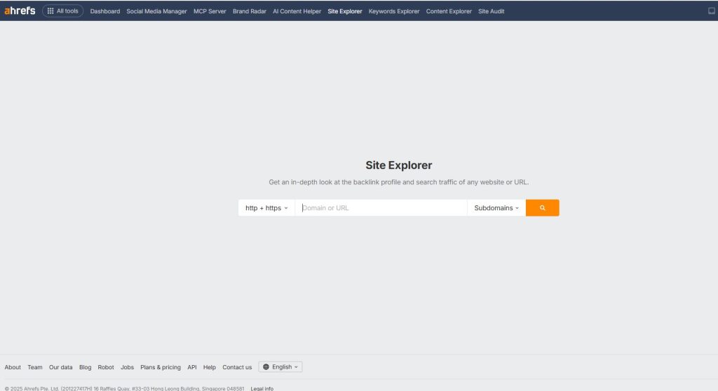 ¿Qué es ahrefs y para que sirve? - site explorer 1024x558