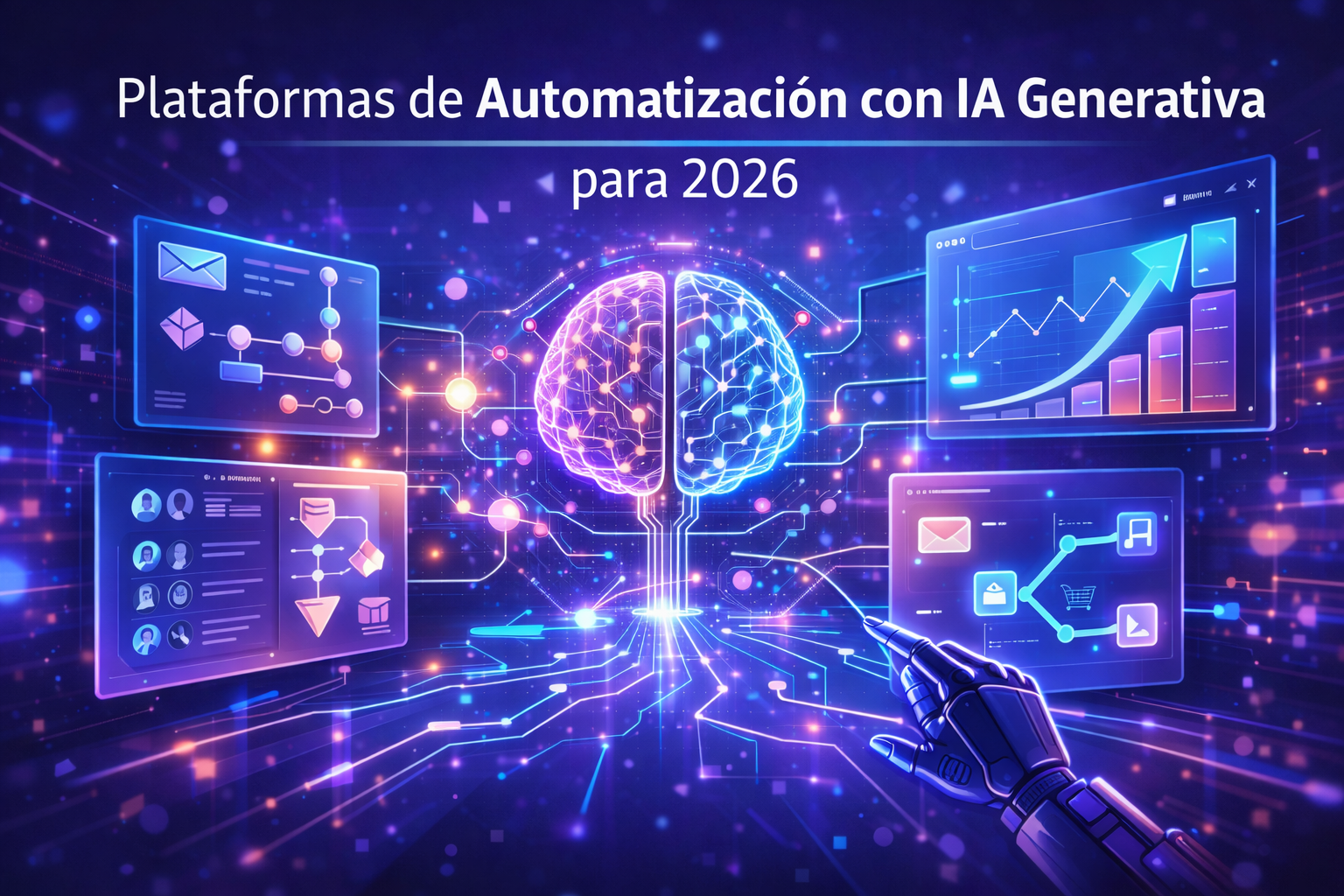 Las mejores plataformas de automatización con IA generativa: tendencias clave para 2026