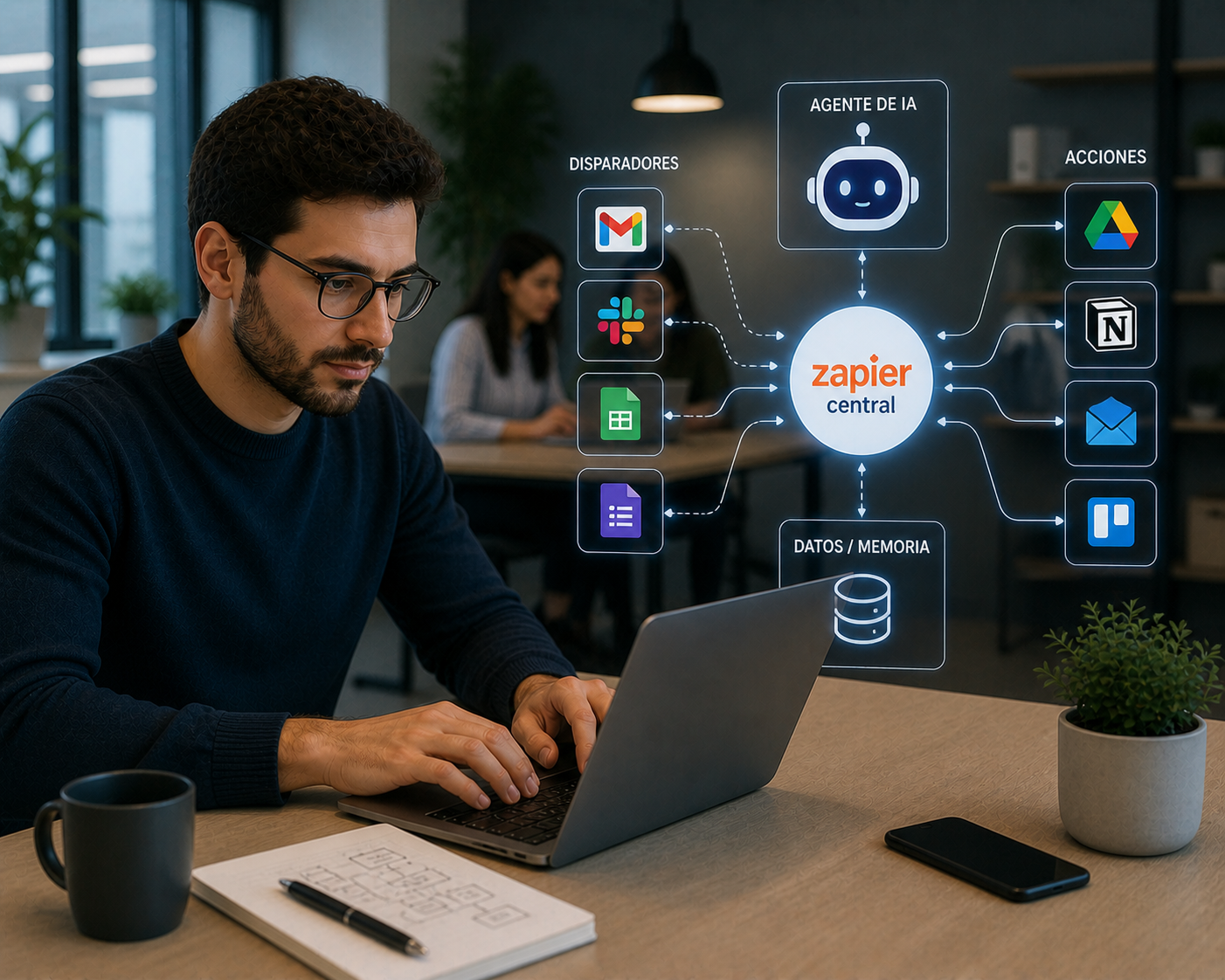 Curso en Cómo crear agentes inteligentes de IA con Zapier Central
