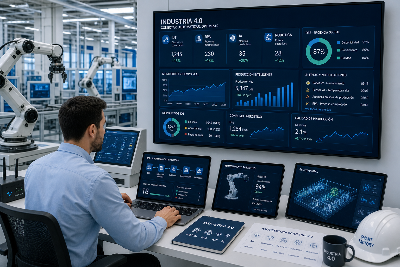 Máster en Industria 4.0: Robótica, RPA, IoT & IA