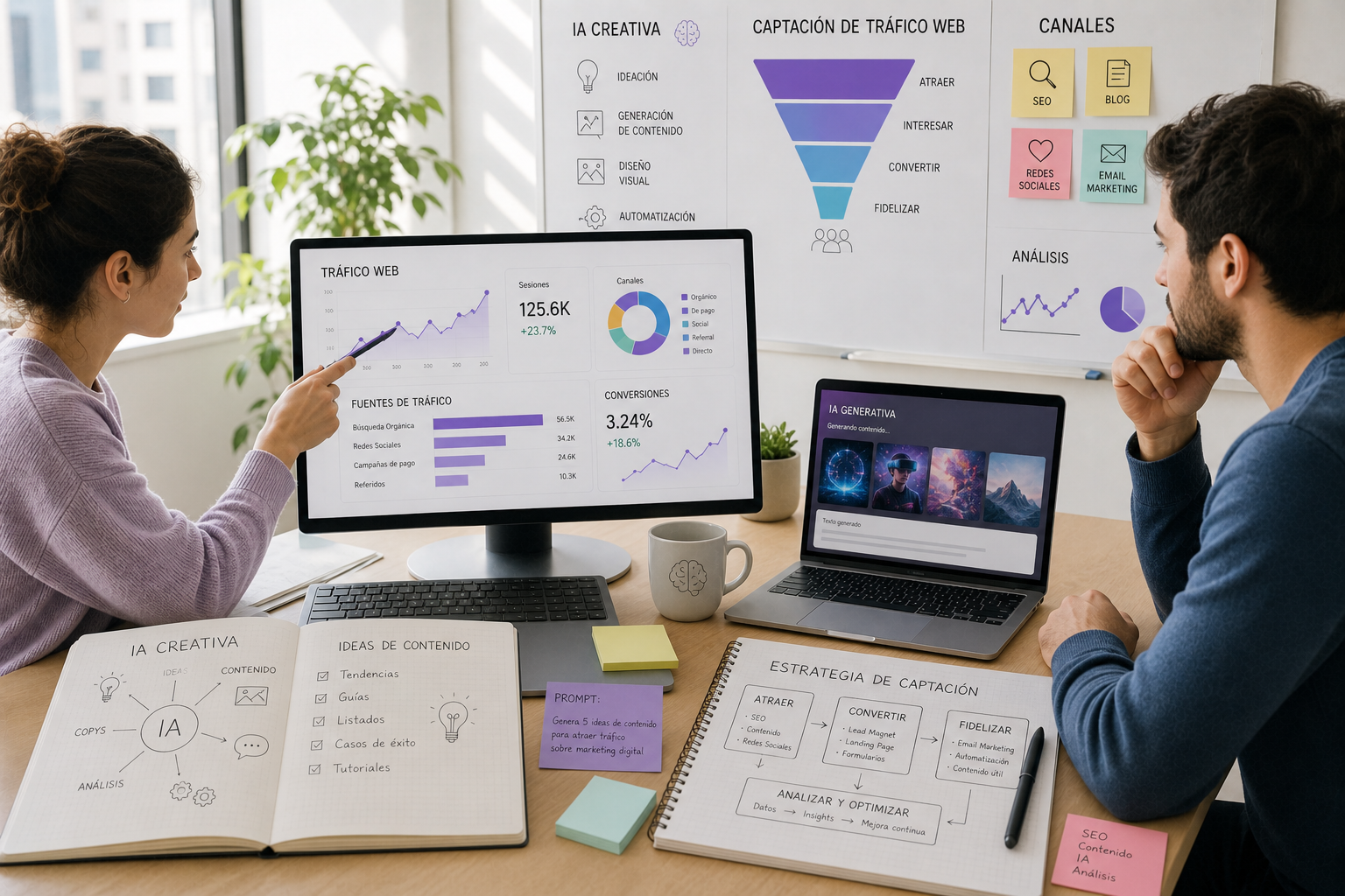 Máster en IA Creativa y Captación de Tráfico Web