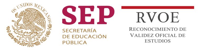 SEP - Reconocimiento de Validez Oficial de Estudios (RVOE)